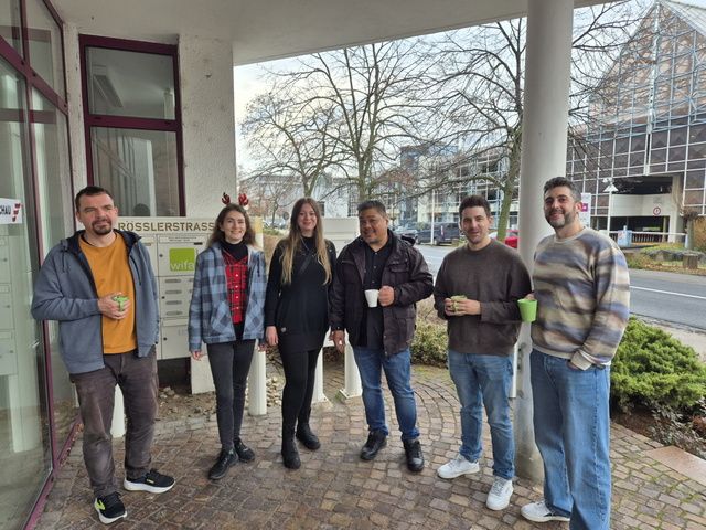 Das Team macht eine Pause